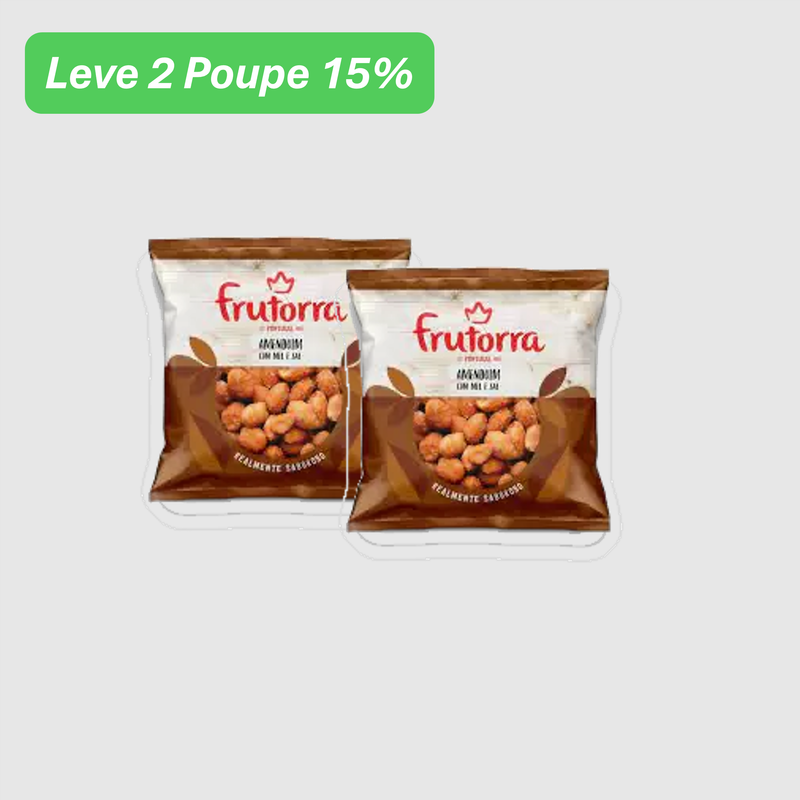 Leve 2 Poupe 15% - Amendoim com mel e sal Frutorra