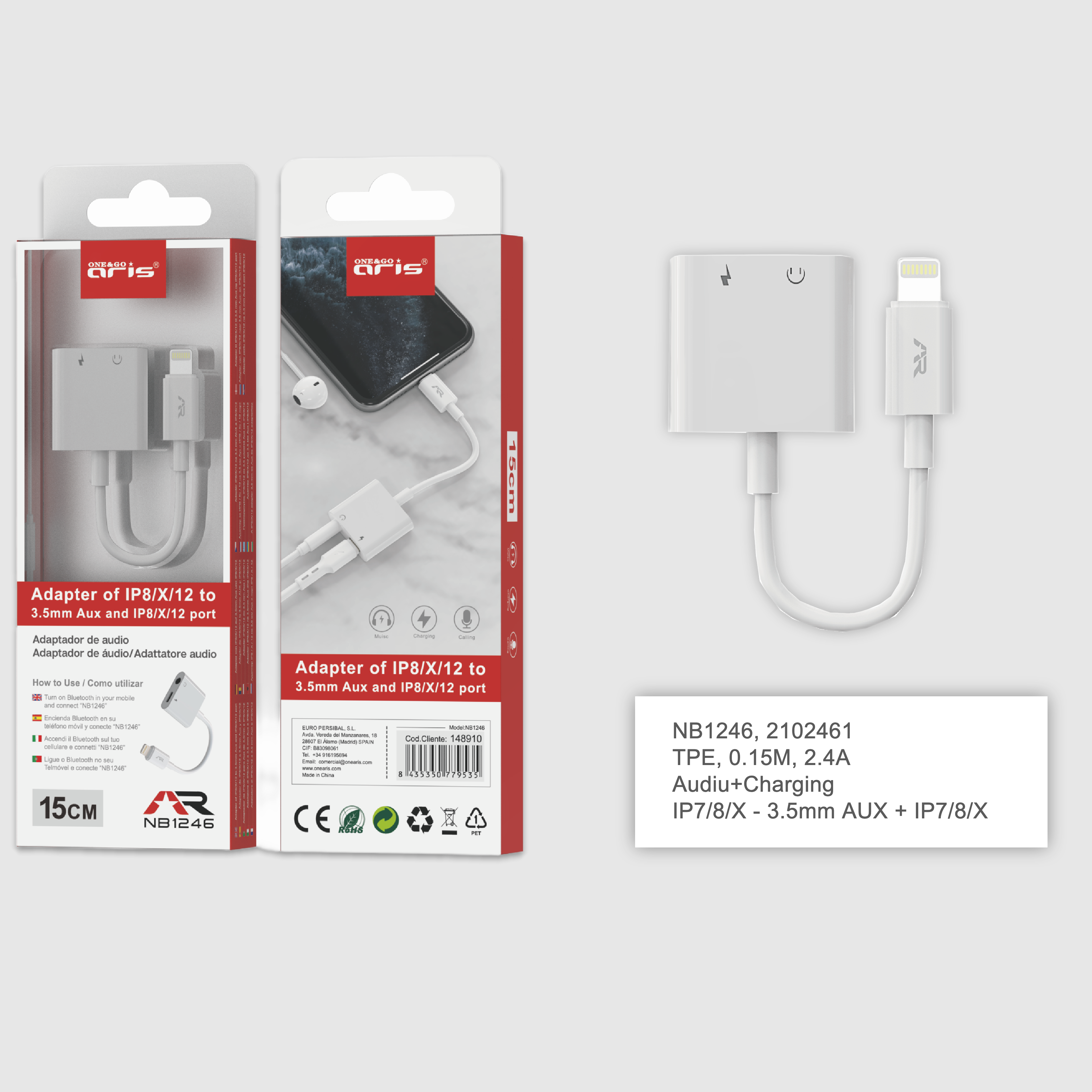 Audio Adapter IP7/8/X Aris