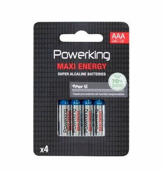 Pila Alcalina Power King LR03 1,5V 4 Uds.