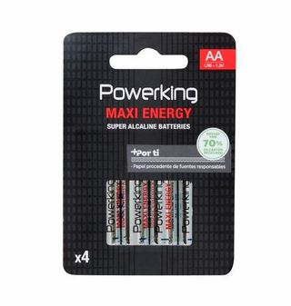 Pila Alcalina Power King LR06 1,5V 4 Uds.