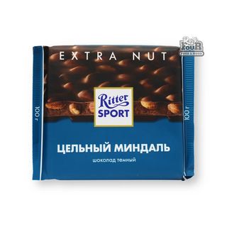 Ritter Sport Chocolat Noir Aux Amandes Entières 100g