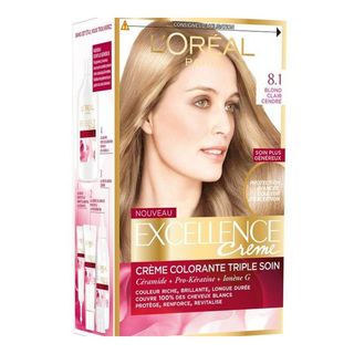 Coloration cheveux 8.1 blond clair - EXCELLENCE CRÈME