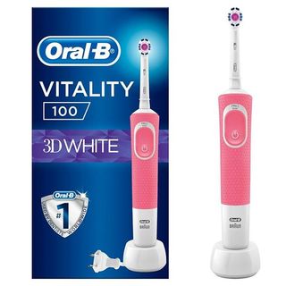 Brosse à dents rechargeable vitality 100 3D rose - ORAL-B