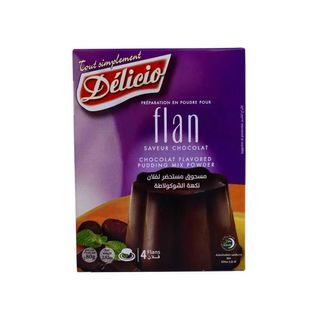 Préparation en poudre pour flan chocolat 80g - DÉLICIO