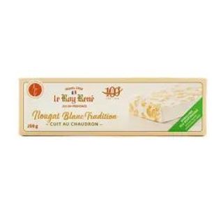 Barre de nougat blanc Tradition cuit au chaudron 200g - LE ROY RENÉ