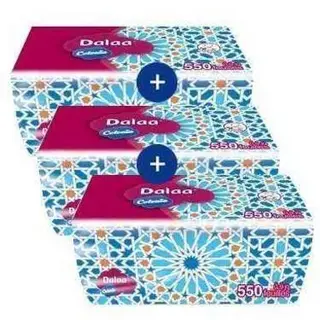 Tripack mouchoirsDalaa 550 unités