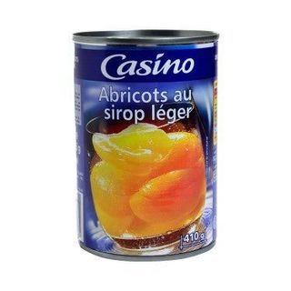 Abricots au sirop léger 410g - CASINO