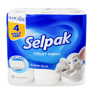 Papier hygiénique 3plis Super Soft 18 rouleaux - SELPAK