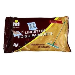 Lingettes bois et parquets x20 - MARJANE