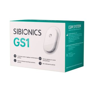 SIBIONICS GS1 Système de surveillance continue du glucose (CGM)