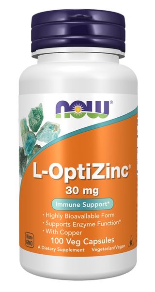 Now foods L-OptiZinc 30 mg - 100 capsules végétales