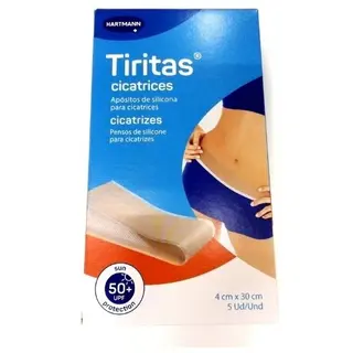 TIRITAS CICATRICES SILICONA APOSITO ADHESIVO 5 UNIDADES 30