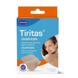 TIRITAS CICATRICES SILICONA APOSITO ADHESIVO 5 UNIDADES 7,2 cm x 5 cm