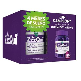 ZZZQUIL SUEÑO 120 GUMMIES SABOR FRUTOS DEL BOSQU