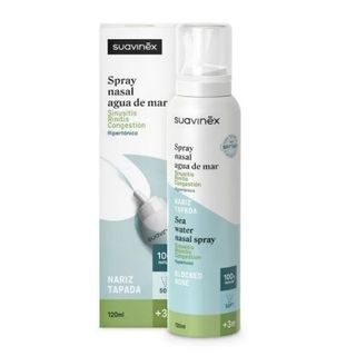 SUAVINEX SPRAY NASAL AGUA DE MAR NARIZ TAPADA SOFT +3 MESES 1 ENVASE 120 ml