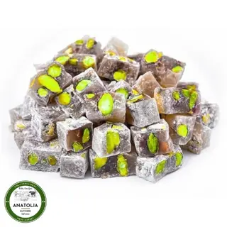 Nefis Çifte Kav Fıstıklı Lokum 350gr-Duplo Pečeni Pistači Lokum-Double Roasted Pistachio Delight