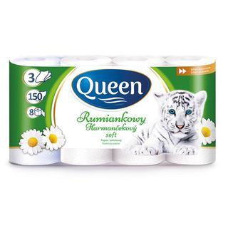 Queen Papier toaletowy Rumiankowy 8 rolek