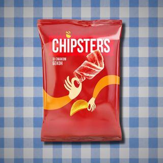 კარტოფილის ჩიფსები „Chipster’s“ ბეკონის გემოთი 100გ
