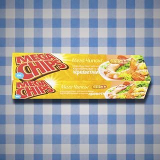 „Mega Chips“ კრევეტის გემოთი 100გ