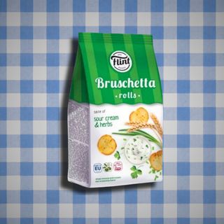 კრაუტონები „Flint“ არაჟნით და მწვანილით 65გ