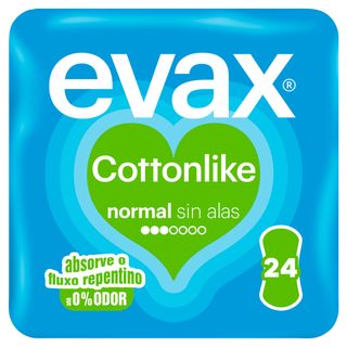 Pensos Higiénicos Cottonlike Normal Evax Evax (emb. 24 un)