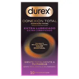 Durex Preservativos Conexión Total Ultra Fino Extra Lubricado 10u