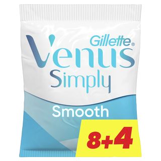 Gillette Venus Simplemente Smooth Blades desechables, 12-Pack