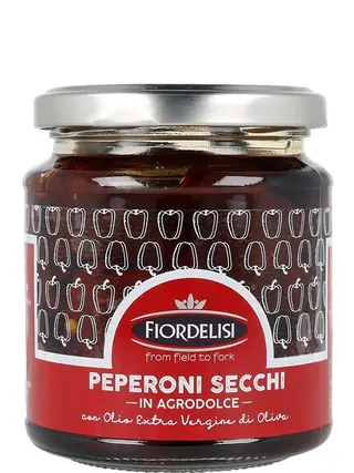 Перець кисло-солодкий в олії, Fiordelisi, 280г