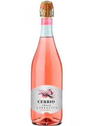 Ігристе вино Ламбруско Чербіо Емілія, Розе Світ / Lambrusco Cerbio Emilia, Rose Sweet, рожеве солодк