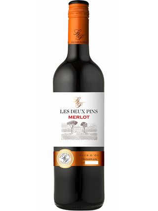 Вино Ле Ду Па, Мерло / Les Deux Pins, Merlot, червоне сухе 0.75л
