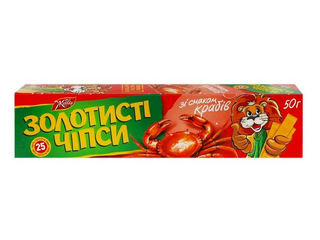 Чіпси Золотисті краб 50гр