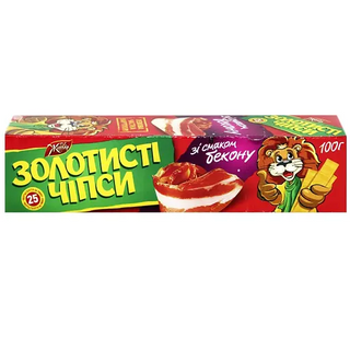 Чіпси Золотисті бекон 100гр