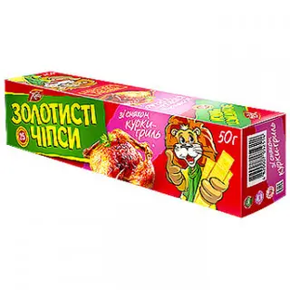 Чіпси Золотисті курка гриль 50гр
