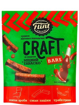 Грінки Флінт Крафт мiцний табаско 80гр