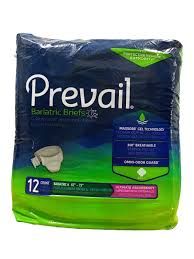 Prevail Bariatric Adult Diapers XXL, 12 Briefs