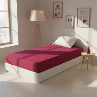 Lenzuolo con angoli singolo rosso -  Young