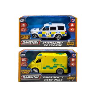 სასწრაფო დახმარების მანქანა 1:35 Emergency Response Vehicle Street Kings Teamsterz HTI Toys