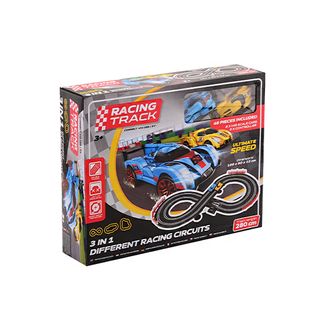 ტრასა 3-1-ში, 2 მანქანით და 48 ნაწილით, დისტანციური მართვით Johntoy