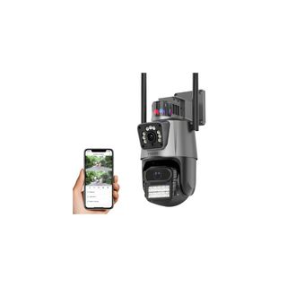 LP PTZ Kamera sa 2 sočiva i sirenom, 4k, 8x zoom