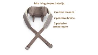 Električni masažer za vrat i ramena