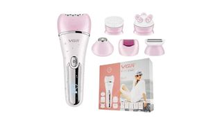 Vodootporni epilator / uređaj za ulepšavanje sa šest nastavaka, 6 u 1