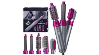 Stajler za kosu sa 5 nastavaka, roze