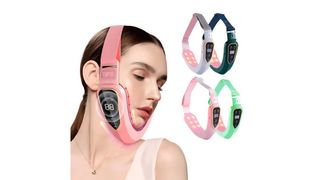 LED masažer za negu lica i facelifting, kombinacija svetlosne terapije i masaže