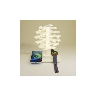 Spiralna LED Stona lampa sa bežičnim punjačem (3 u 1)