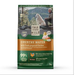 True Origins Wild Senior Country Water Pollo pienso para perros 3kg