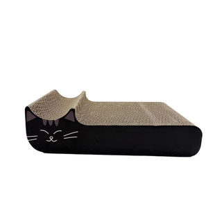 Leeby Kira tabla rascador de cartón negro para gatos