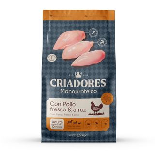 Criadores Monoproteico Adulto con Pollo pienso para perros 10Kg