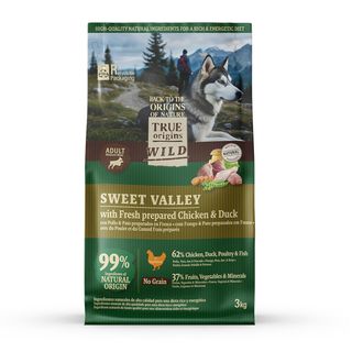 True Origins Wild Sweet Valley Pollo con Pato Pienso para perros 3kg