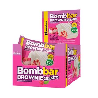 BOMBBAR "BROWNIE" ბრაუნის ორცხობილა ჟოლოს ჩიზქეიქი 50გრ
