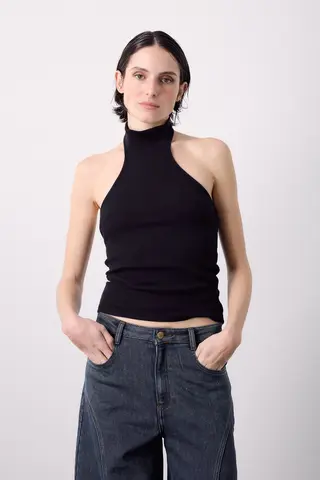 Top Halter Negro m-1